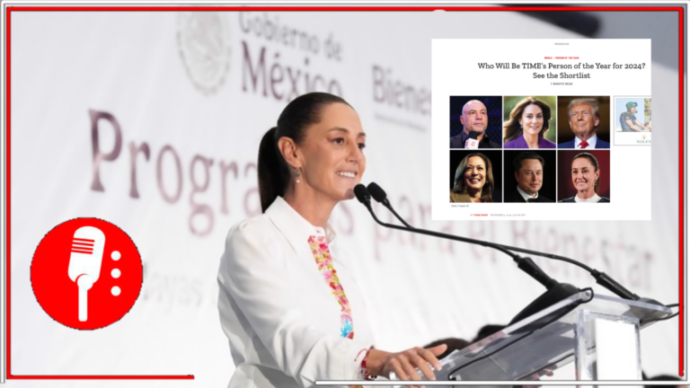 Claudia Sheinbaum nominada como Persona del Año 2024 por la revista TIME, reconociendo su liderazgo y la defensa de México ante Trump