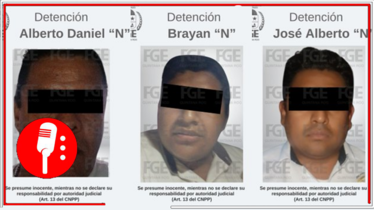 Detienen a tres taxistas en Puerto Morelos por amedrentar a turista y portar sustancias ilícitas