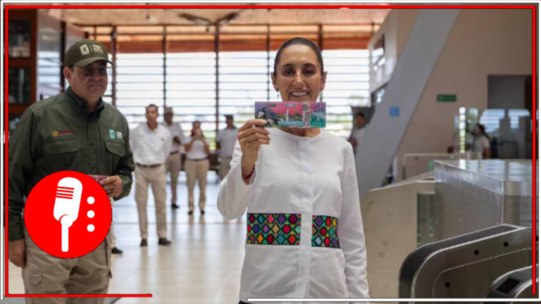 Sheinbaum lidera primer recorrido del último tramo del Tren Maya rumbo a su inauguración oficial