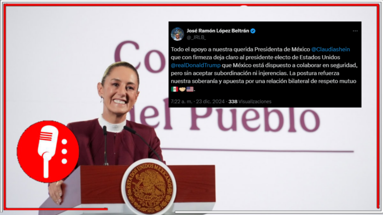Respalda José Ramón López Beltrán a la Presidenta Sheinbaum en su defensa por la soberanía de México ante las crecientes amenazas de Trump