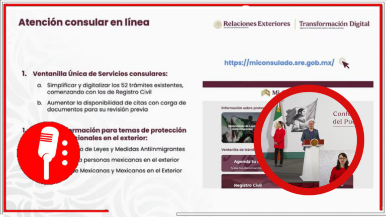 Lanzan plataforma digital &#8220;Mi Consulado en Línea&#8221; para facilitar trámites consulares a migrantes mexicanos