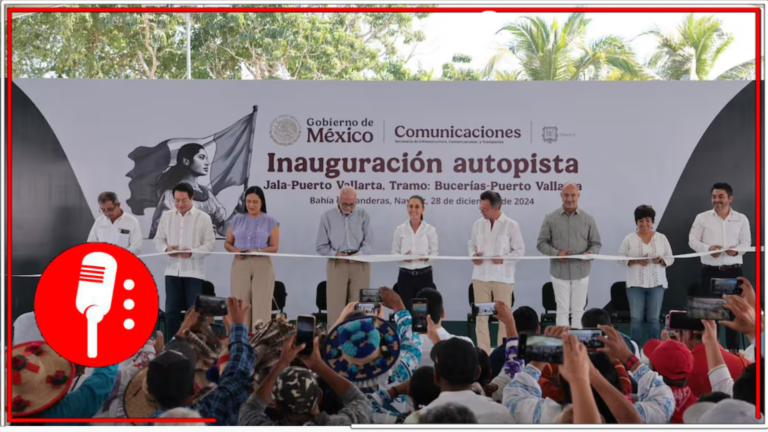 Claudia Sheinbaum inaugura tramo de autopista en Nayarit y anuncia proyectos de infraestructura para 2025