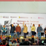 Claudia Sheinbaum entrega pensiones del programa Bienestar en Tepeapulco, Hidalgo