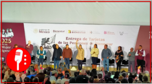 Claudia Sheinbaum entrega pensiones del programa Bienestar en Tepeapulco, Hidalgo