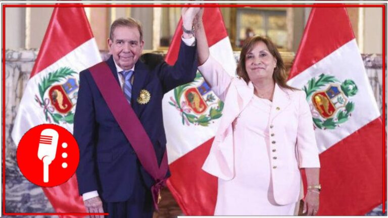 Dina Boluarte le entregó a Edmundo González la &#8220;Orden del Sol&#8221; de Perú
