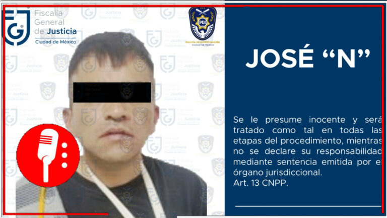 Por extorsión, detiene Fiscalía General de Justicia de la CDMX a un hombre en Iztacalco