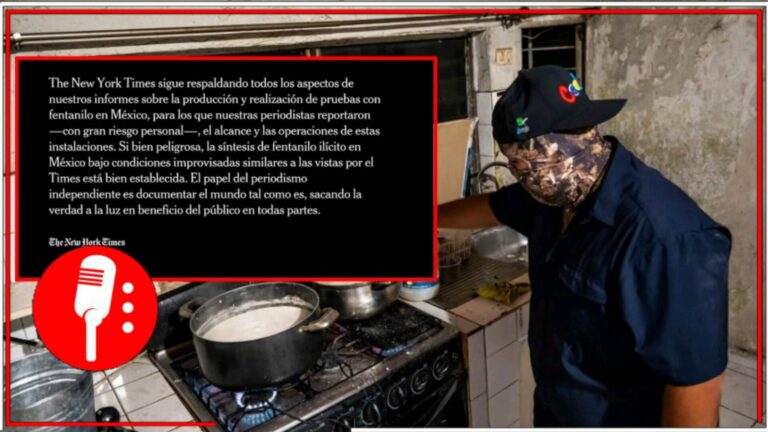 El NYT se victimiza ante difusión de montaje sobre producción “casera” de fentanilo en México