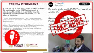 Están igual que el NYT: El ISSSTE desmiente reportaje falso de Proceso y aclara que no emitieron ninguna &#8220;licitación de madrugada&#8221;