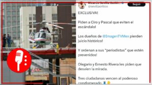 Tribunal ordena a Grupo Imagen desmantelar helipuerto ilegal en Coyoacán, revela el periodista Ricardo Sevilla