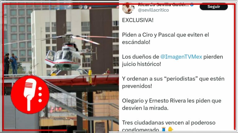 Tribunal ordena a Grupo Imagen desmantelar helipuerto ilegal en Coyoacán, revela el periodista Ricardo Sevilla