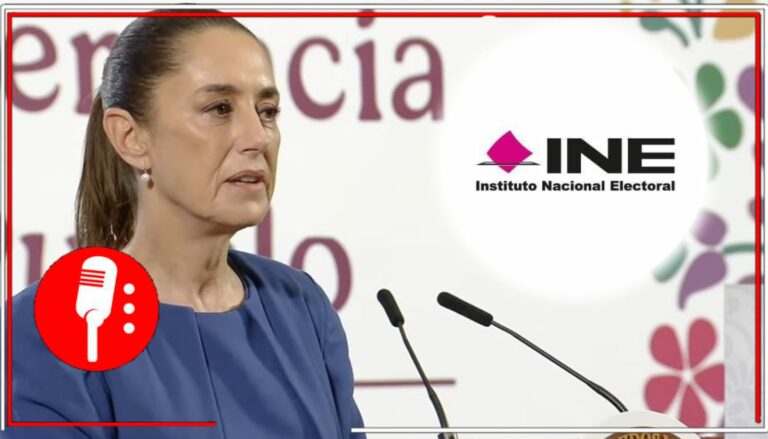 La Presidenta confirma aumento de presupuesto para el INE; recursos deberán salir de los fideicomisos que el Poder Judicial se niega a devolver al pueblo