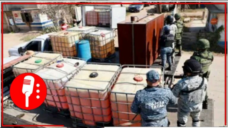 En Hidalgo desmantelaron una red de huachicoleros, hay un detenido y se confiscaron más de 2 mil litros de hidrocarburos