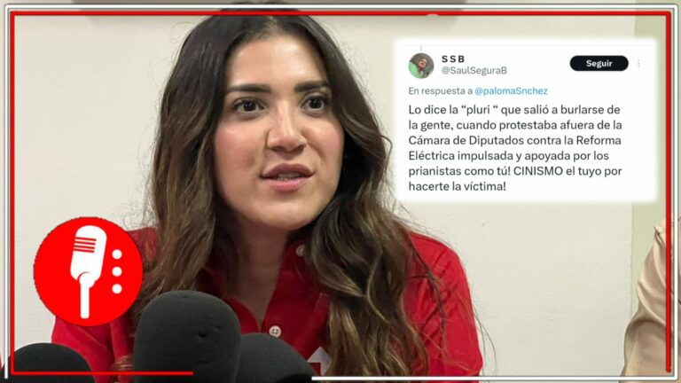 La pluri Paloma Sánchez se niega a cerrar filas con México pero el pueblo le recuerda que el llamado no es para vendepatrias como ella