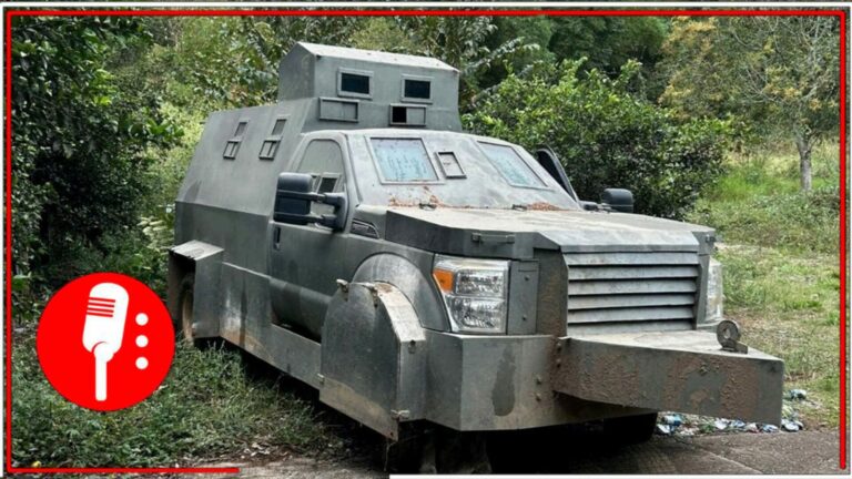Autoridades aseguran otro &#8220;monstruo&#8221;, vehículo con blindaje artesanal utilizado por el crimen organizado en Chiapas