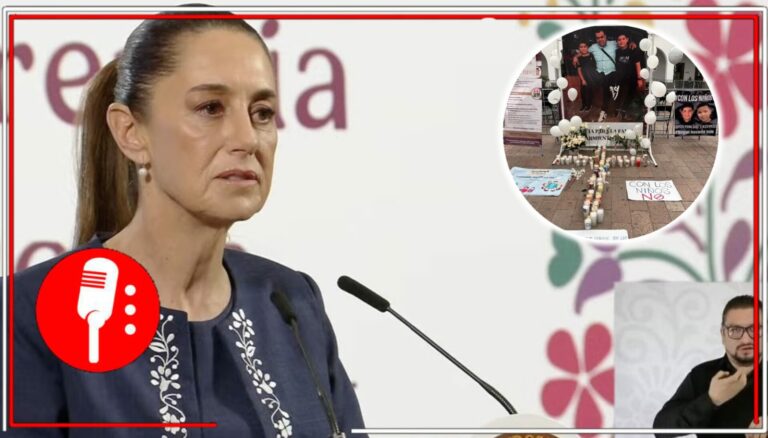 Sheinbaum se solidariza tras asesinato de dos menores y su padre en Culiacán; instruye a Segob brindar ayuda a los familiares