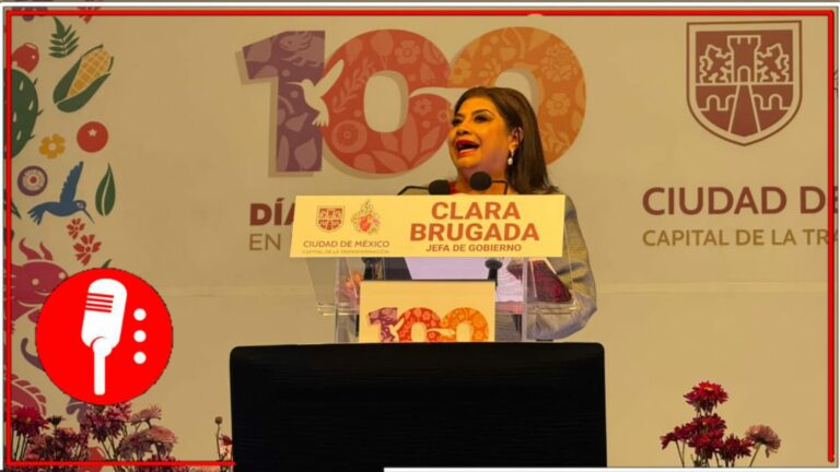 Miles acompañan a la jefa Clara Brugada, en su informe a 100 días de Gobierno en la Ciudad de México