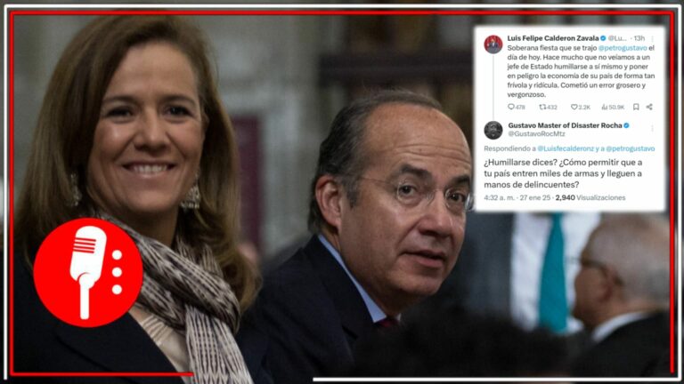 Hijo de Calderón asegura que Petro &#8220;se humilló&#8221; ante Trump, en redes le recuerdan que para humillaciones las de su padre el &#8220;comandante Borolas&#8221;