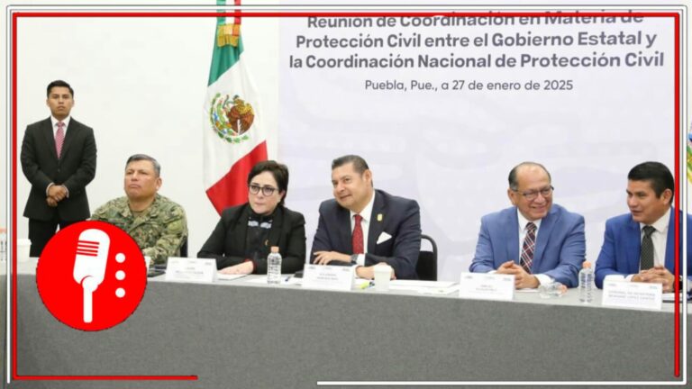 Puebla une esfuerzos con Protección Civil para implementar medidas clave para la gestión integral de riesgos, destaca Armenta