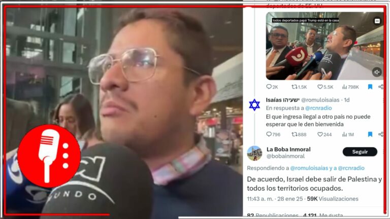 Sionista declarado pide que migrantes sean expulsados; en redes le dan la vuelta y le recuerdan que Israel debe salir de territorio Palestino