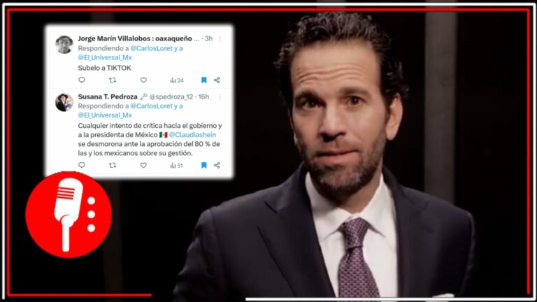 No le teme al ridículo: Carlos Loret acusa que la presidenta &#8220;maquilla&#8221; datos de seguridad; en redes tunden a Lord Montajes