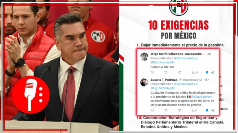 Alito lanza lista de exigencias a la 4T; en redes le recuerdan que el PRI es solo &#8220;una pinchurrienta minoría destinada al basurero de la historia&#8221;