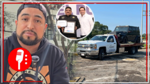 Elementos de la Fiscalía de Yucatán detienen ilegalmente a operador de grúa para robarle camioneta de lujo que transportaba