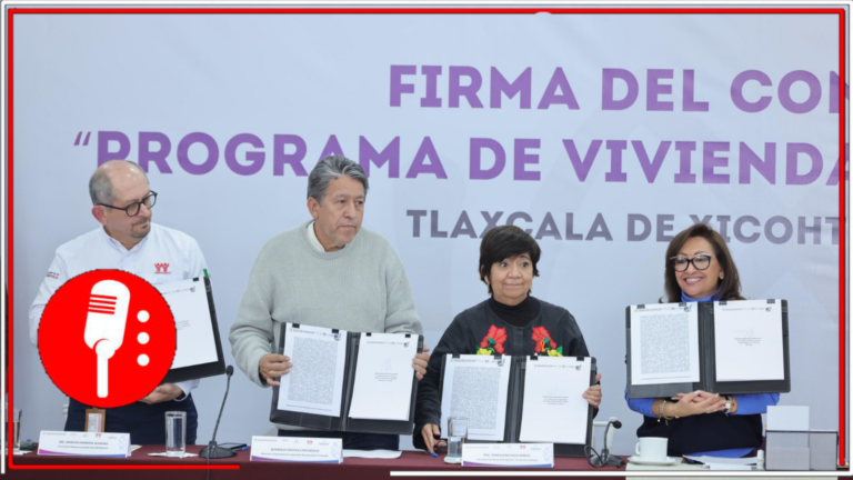 Edna Vega Rangel encabeza firma convenio para el programa &#8220;Vivienda para el Bienestar&#8221;, que construirá 10,500 viviendas en Tlaxcala