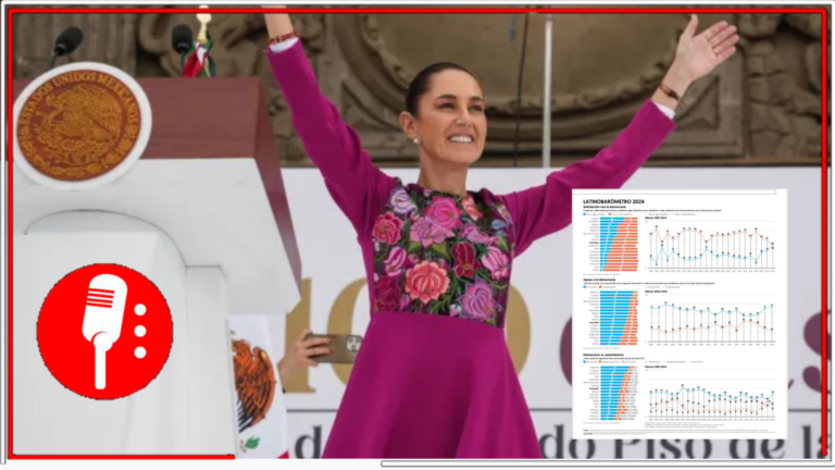 México registra un récord del 50% de satisfacción con la democracia que se vive en el país