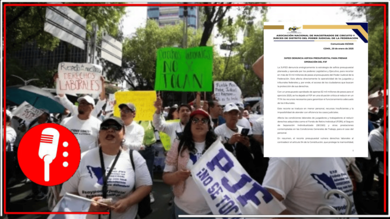 La Jufed amenaza con posibles protestas por recortes al presupuesto del Poder Judicial