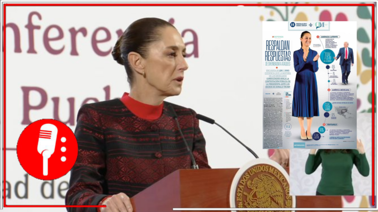 Claudia Sheinbaum resalta su apoyo popular del 79% ante críticas de Donald Trump