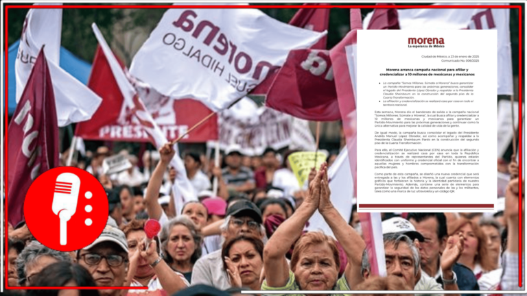Morena lanza campaña “Somos Millones” para afiliar a 10 millones de mexicanos