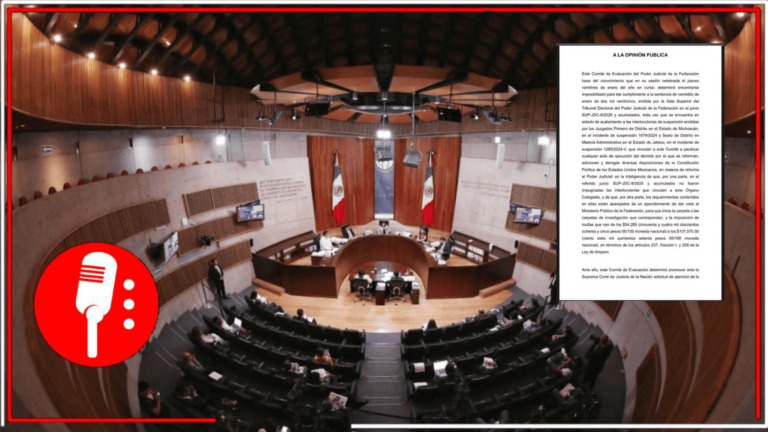 El Comité de Evaluación del PJF no reanudará el proceso de selección para la elección judicial pese a sentencia del TEPJF
