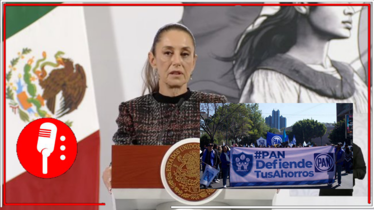 Claudia Sheinbaum denuncia protestas del PAN como defensa de la corrupción en el Infonavit