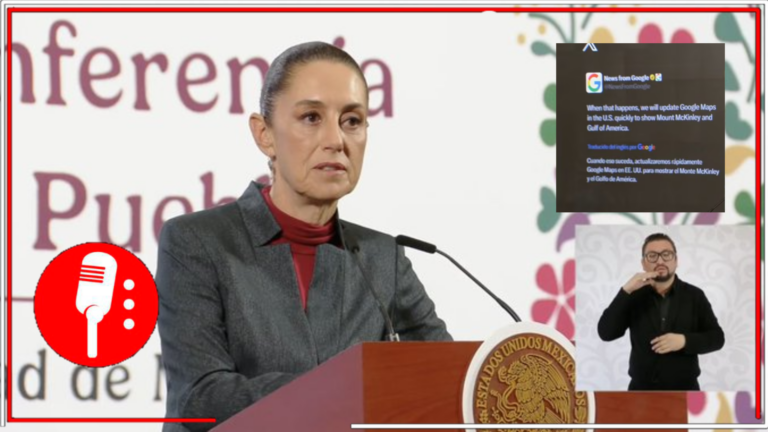 Claudia Sheinbaum confirma que enviará carta a Google para aclarar división marítima y competencia en el Golfo de México