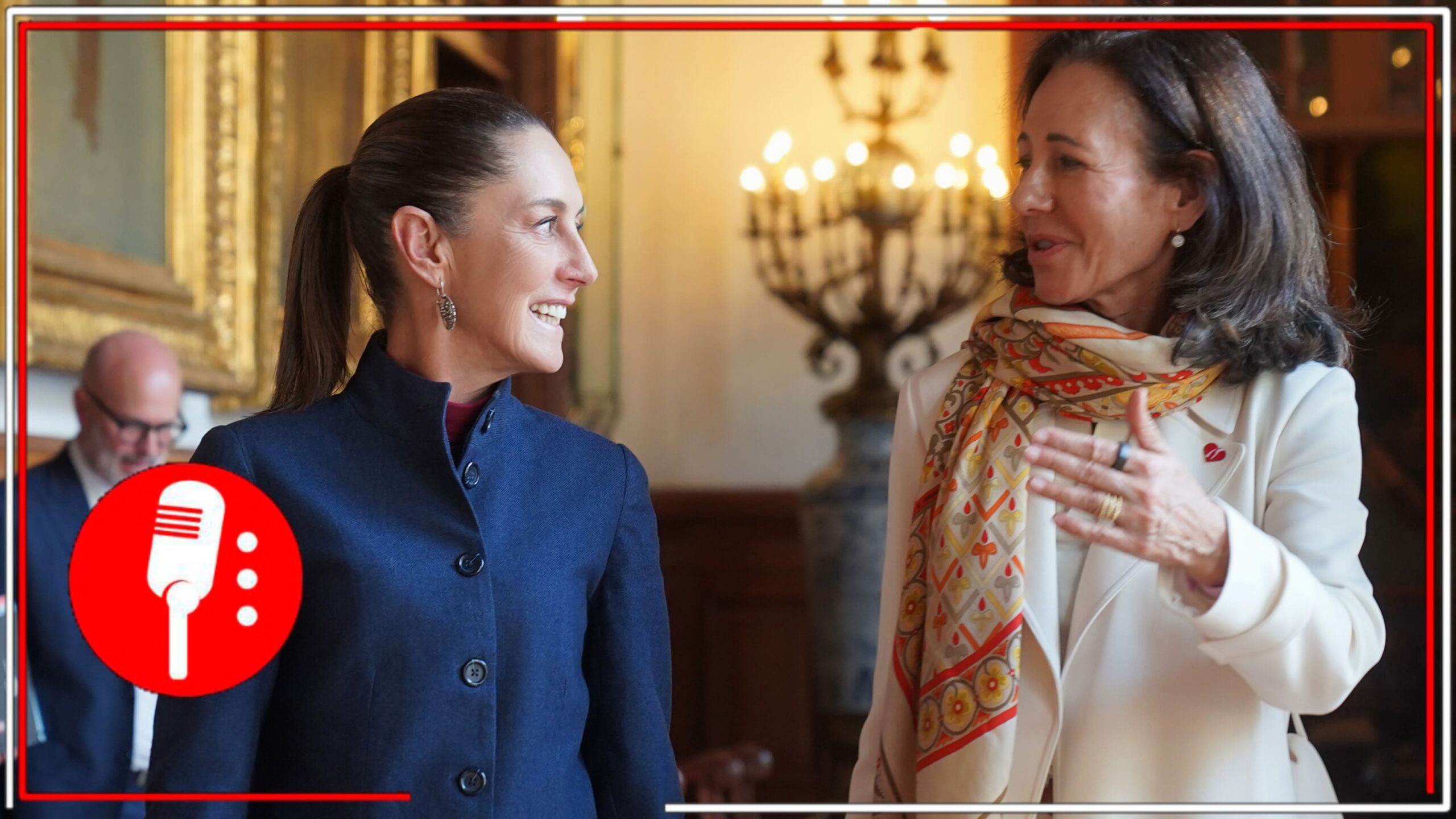 La presidenta Claudia Sheinbaum fortalece la inversión extranjera; se reúne con presidenta del Banco Santander