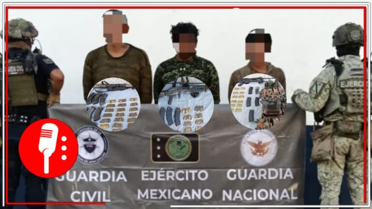 Capturan a tres supuestos miembros del crimen organizado en Michoacán