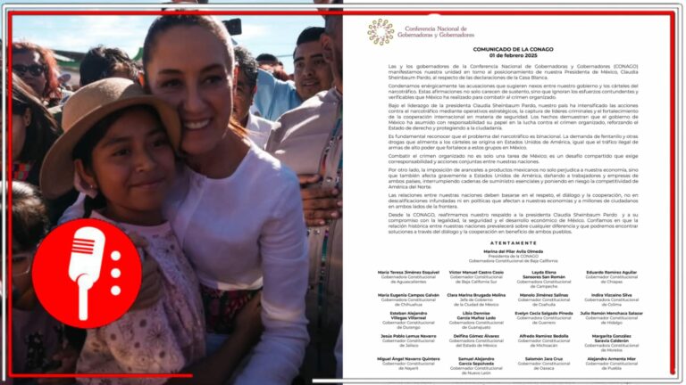 Mandatarias y mandatarios locales de todos partidos defienden postura de Sheinbaum ante aranceles de Trump