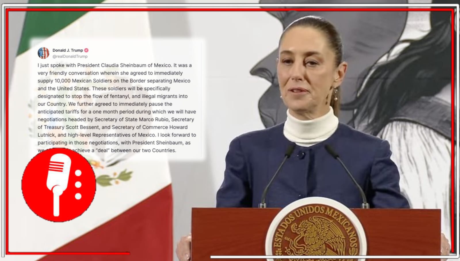 Se confirma que Sheinbaum doblegó al imperio: Donald Trump confirma acuerdos y suspensión de posibles aranceles