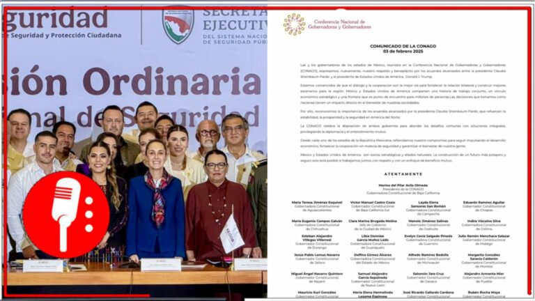 Gobernadores, Gobernadoras y Jefa de Gobierno celebran exitosas negociaciones de la Presidenta para frenar aranceles