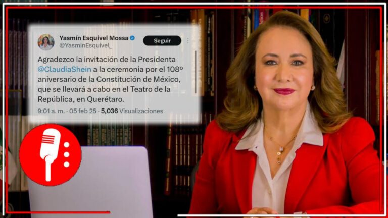 La ministra Yasmín Esquivel confirma invitación a ceremonia del 108 aniversario de la Constitución
