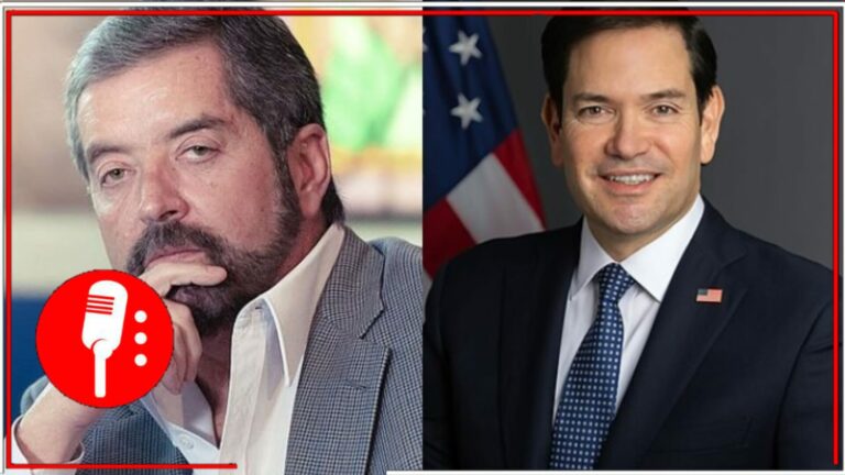 El canciller mexicano Juan Ramón de la Fuente y el secretario de estado Marco Rubio sostienen conversación telefónica