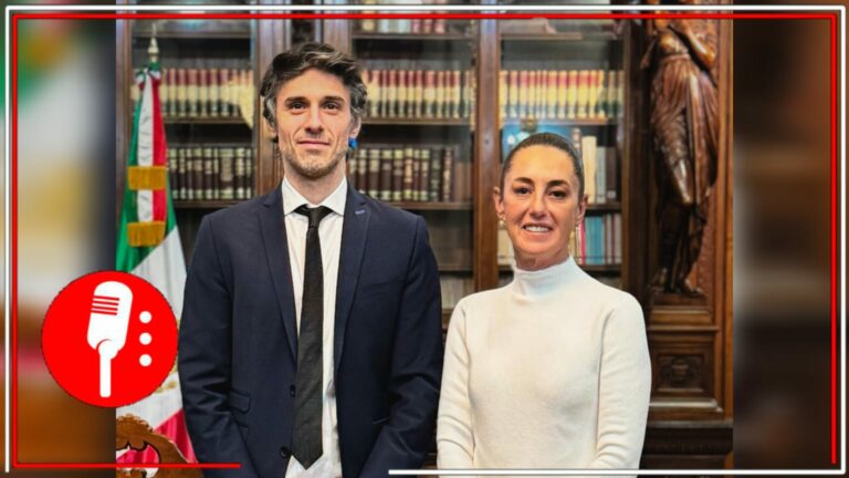 La Presidenta Sheinbaum recibe en Palacio Nacional a Guido Croxatto, abogado de Pedro Castillo