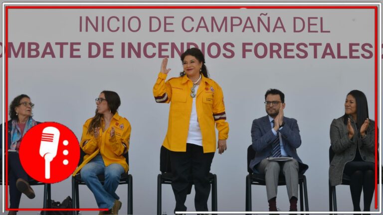 Clara Brugada da banderazo a brigadas contra incendios forestales en la CDMX