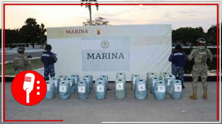 Semar detiene a seis extranjeros con 950 litros de huachicol frente a las costas de Chiapas