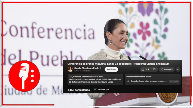Crecen los canales oficiales de Sheinbaum y el Gobierno de México con miles de vistas