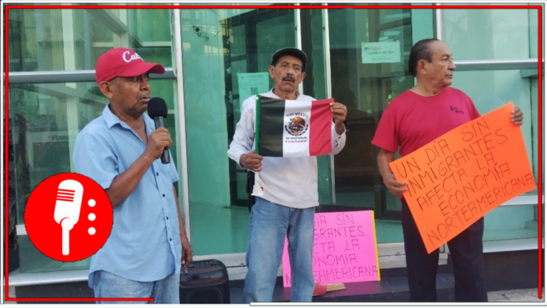 Exbraceros mexicanos protestan en Acapulco contra la política intervencionista de Estados Unidos
