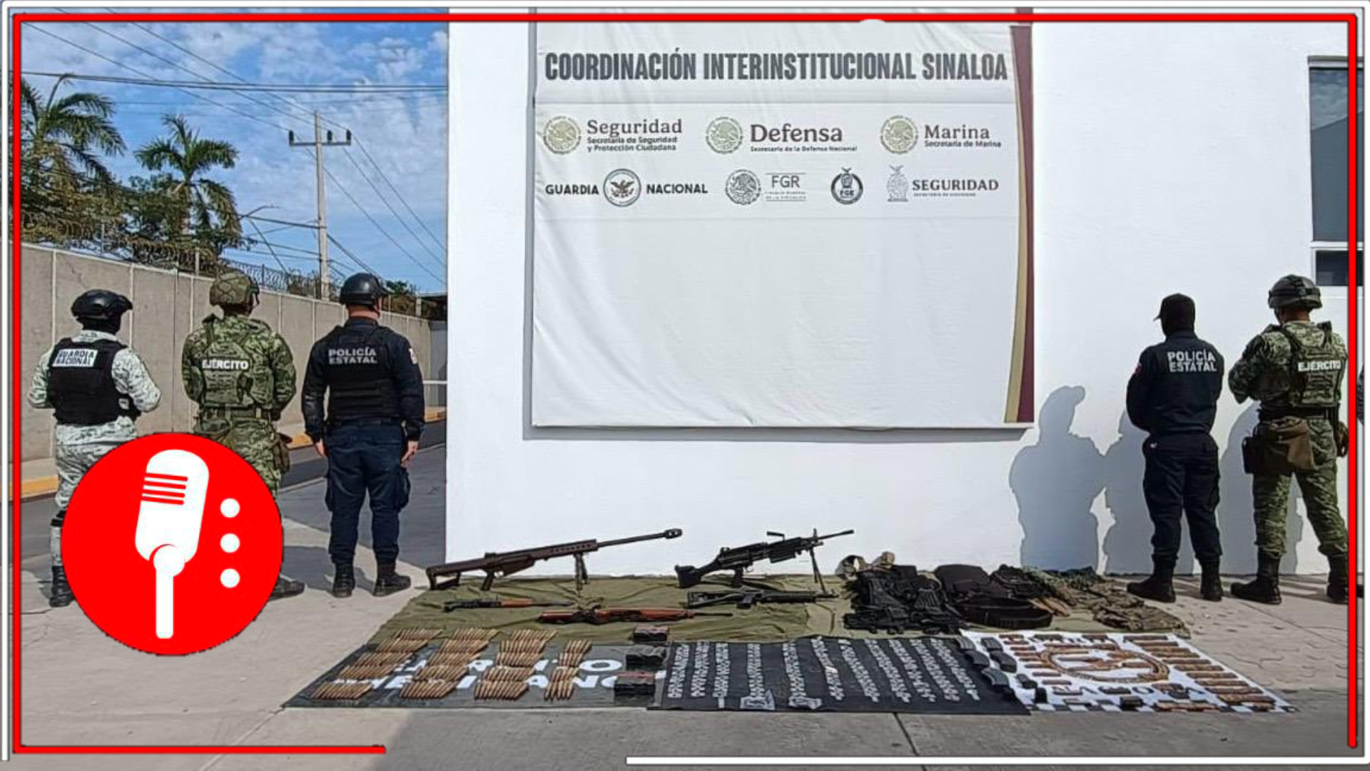 Elementos asegura arsenal, equipo táctico y droga en campamento clandestino de Elota, reforzando acciones contra el crimen organizado en Sinaloa