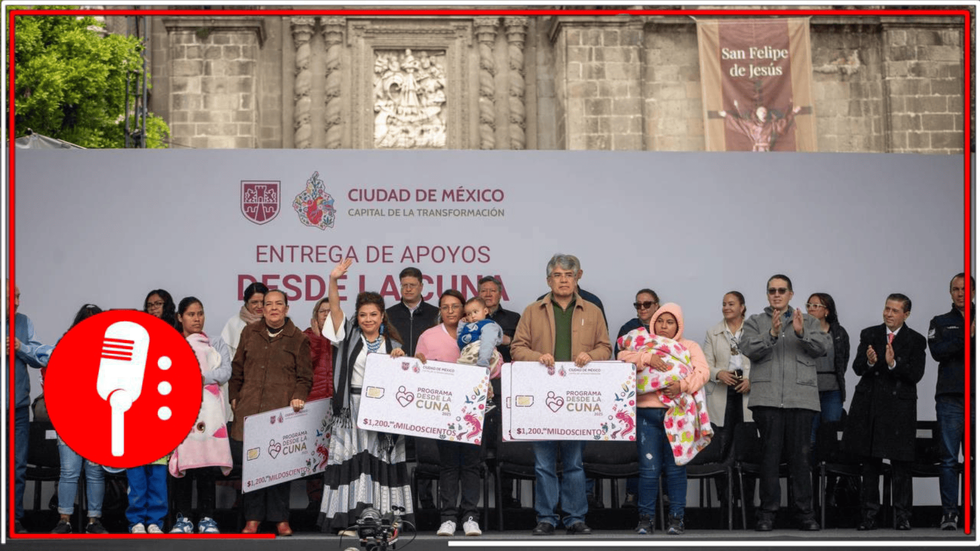 Clara Brugada entrega apoyos del programa “Desde la cuna”, destinados a apoyar a niñas y niños de primera infancia