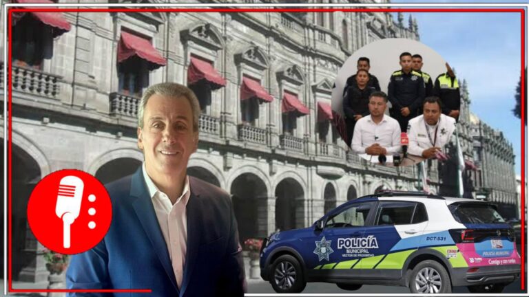 El presidente municipal de Puebla pacta acuerdo con policías municipales tras protestas