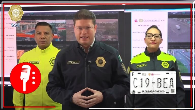 La SSC de la CDMX refuerza controles sobre placas de circulación